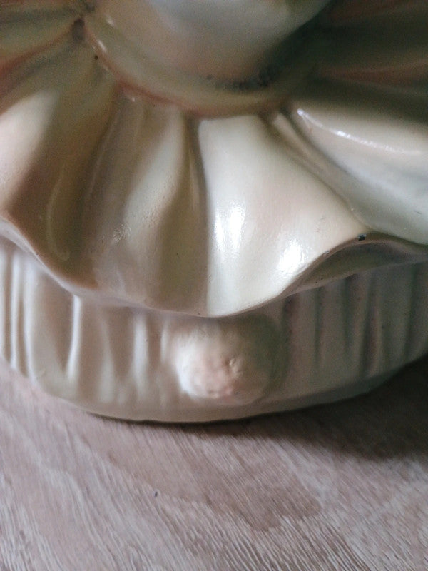 Lampe ancienne céramique Pierrot vintage