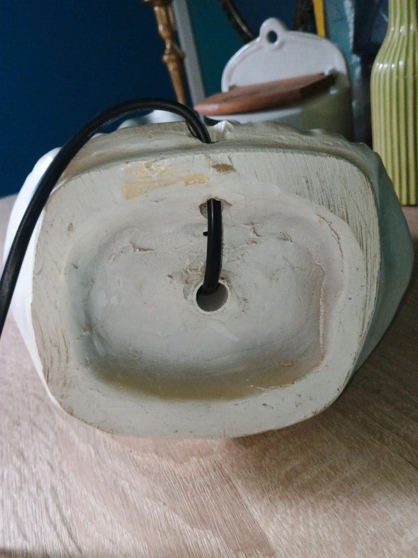 Lampe ancienne céramique Pierrot vintage