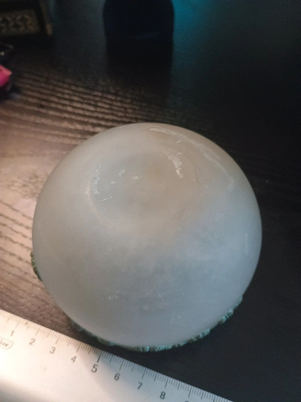 Pièce unique ! Coupe bol en verre et décors