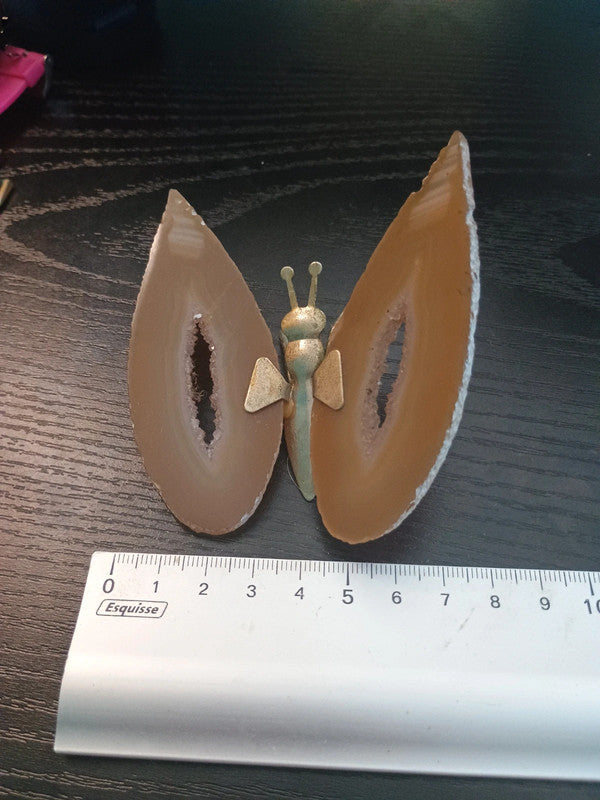 Papillon en pierre d'Agathe