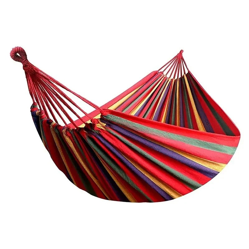 Hamac extérieur en toile avec cordes d'arbre portant jusqu'à 200 kg parfait pour jardin patio arrière-cour