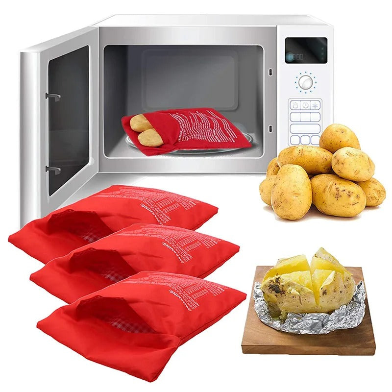 Sac de pommes de terre au micro-ondes réutilisable Express sac de cuisson 4 minutes
