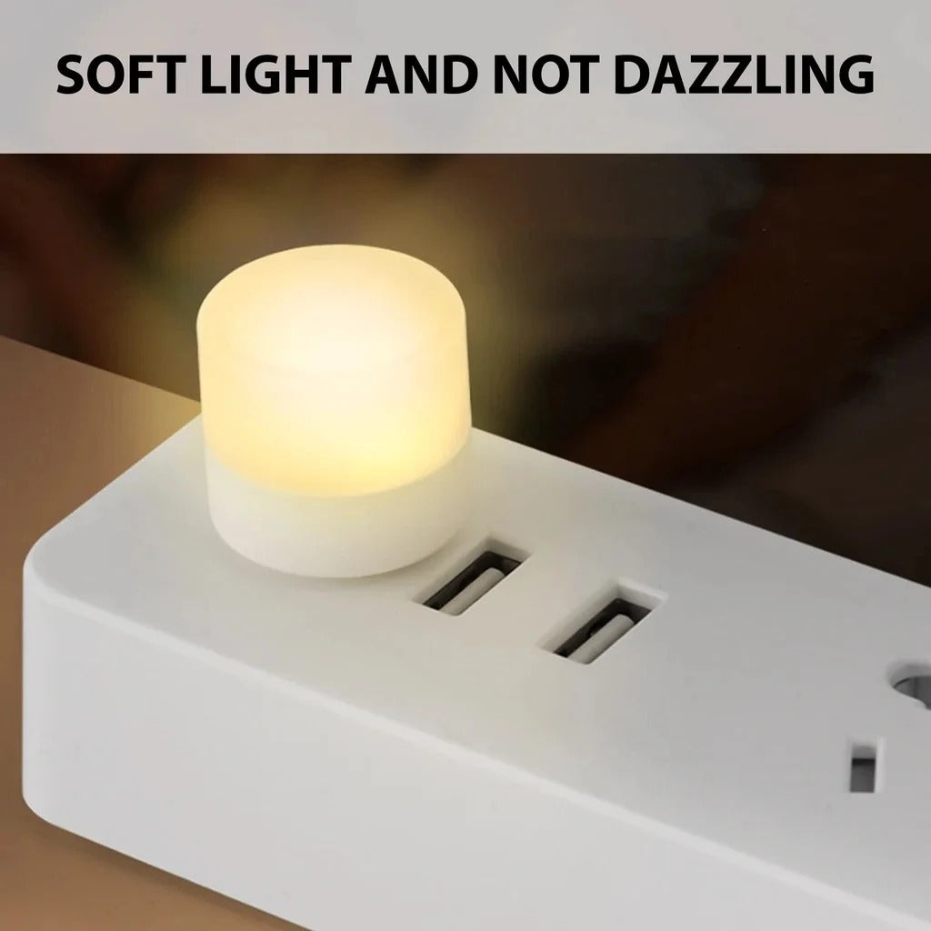 1 pièce Mini USB veilleuse blanc chaud Protection des yeux livre lampe de lecture prise USB ordinateur Mobile