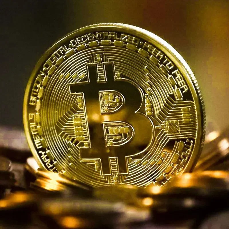 Pièce à collectionner Bitcoin BTC monnaie crypto-monnaie d'imitation