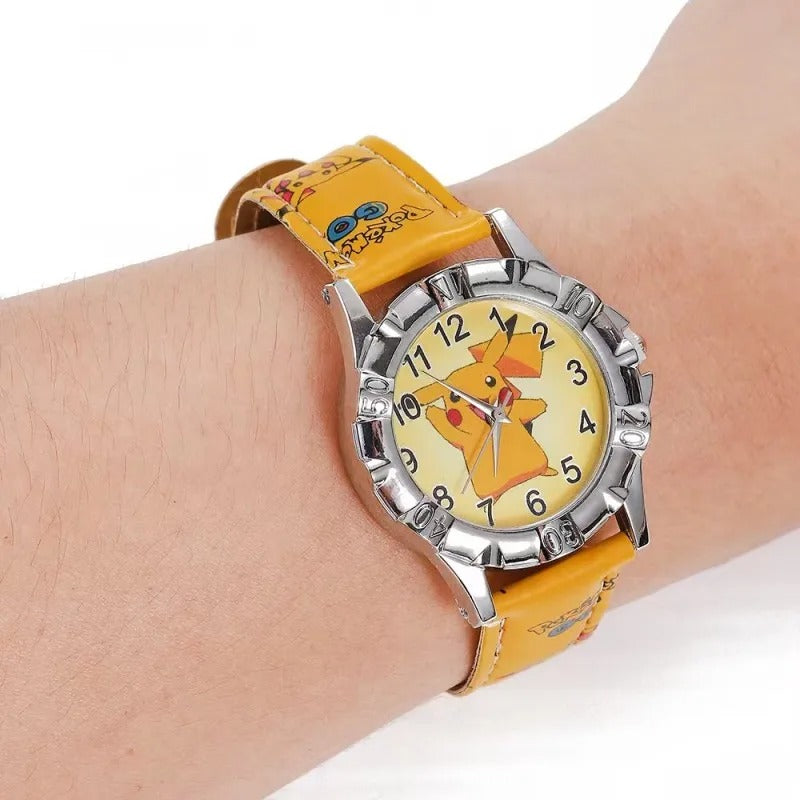 Montre Pokémon pour garçons et filles, dessin animé, boîte cadeau d'anniversaire pour enfants
