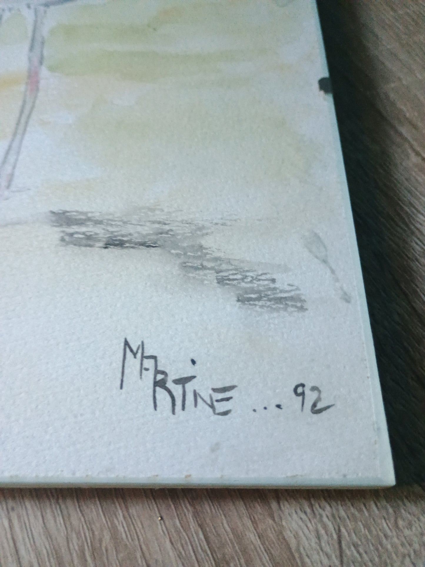 Belle peinture signée Martine 92