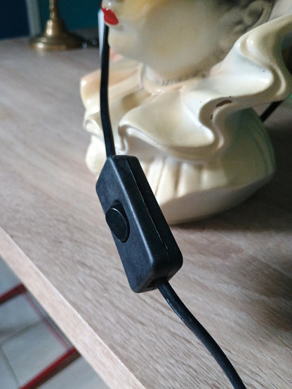 Lampe ancienne céramique Pierrot vintage