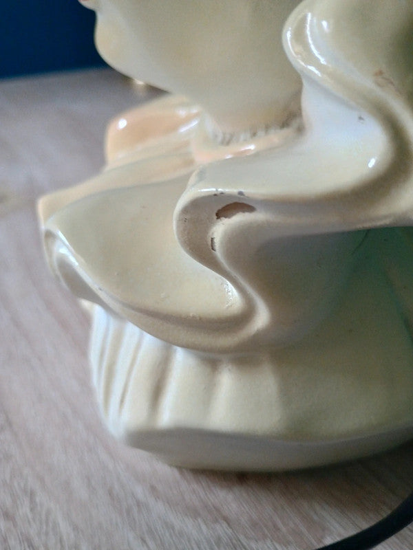 Lampe ancienne céramique Pierrot vintage