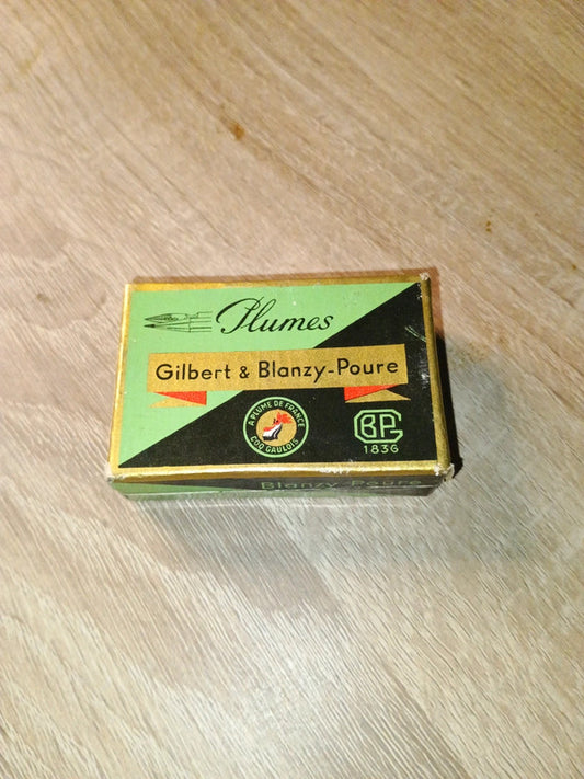 Belle boîte de 100 plumes neuve scellé n°2770 Gilbert et Blanzy-Poure bp1836