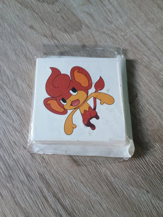 Lot de 20 tatouages tattoo aléatoire pokémon Pikachu 5 x 5 cm