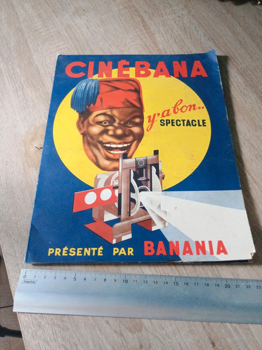 Appareil de projection publicitaire Banania + bande de projection 1960