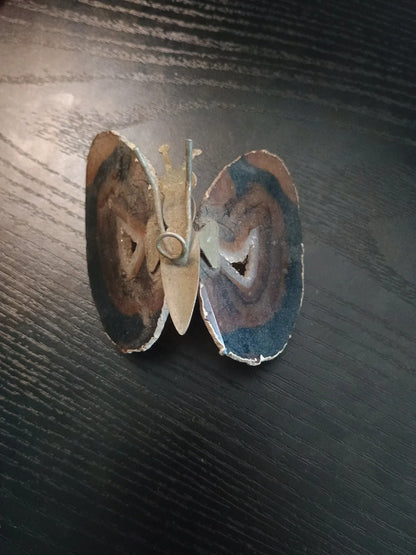Papillon en pierre d'Agathe