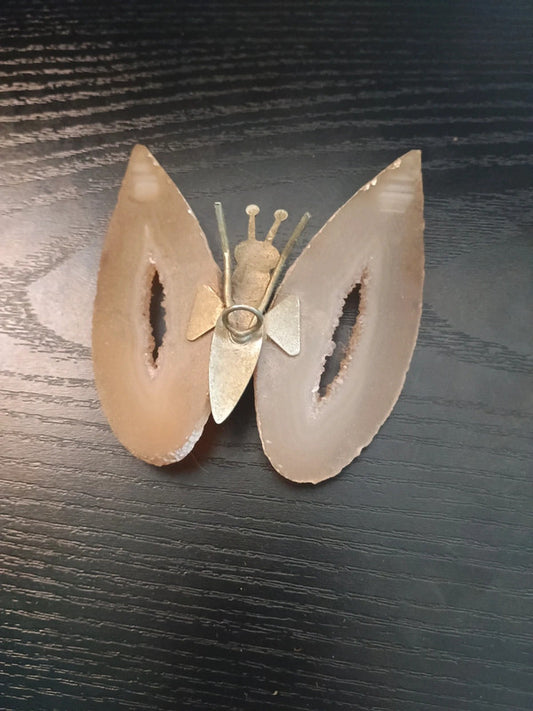 Papillon en pierre d'Agathe