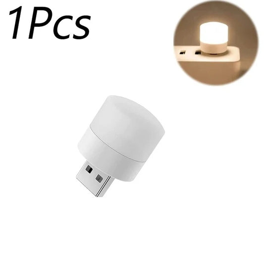 1 pièce Mini USB veilleuse blanc chaud Protection des yeux livre lampe de lecture prise USB ordinateur Mobile