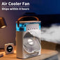 3 en 1 ventilateur Mini refroidisseur d'air LED veilleuse Portable humidificateur réglage de l'air ventilateur bureau maison