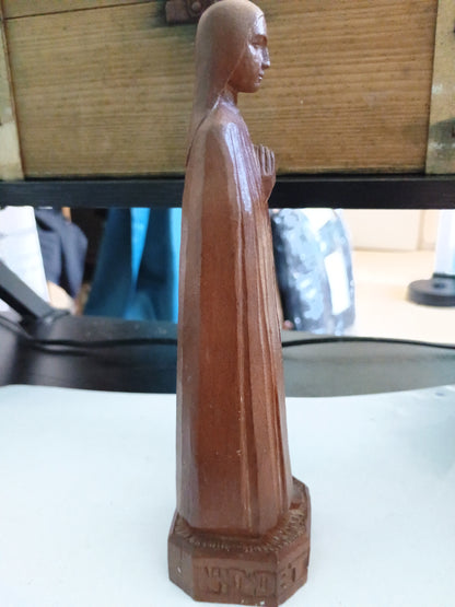 Statuette en bois N.D. de toute prudence col de l'Iseran