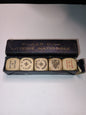 Ancien jeu de dés de Poker d'as Loterie Nationale