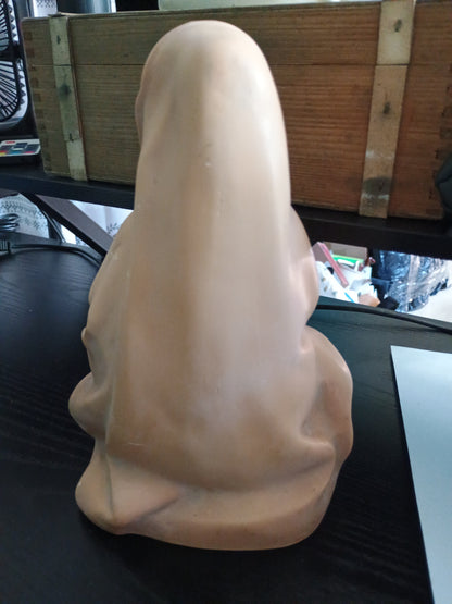 Rare Statuette, reproduction de la Vierge de Moissac, Musée du Louvre, Résine