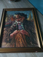 Magnifique peinture huile sur toile signée Ramon