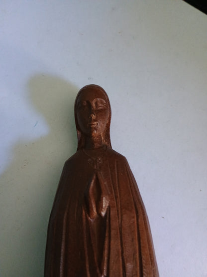 Statuette en bois N.D. de toute prudence col de l'Iseran