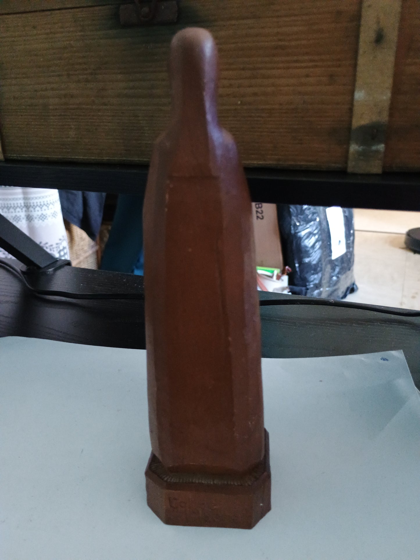 Statuette en bois N.D. de toute prudence col de l'Iseran